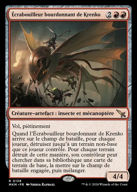 Écrabouilleur bourdonnant de Krenko, carte Magic MKM 136 — extension Murders at Karlov Manor
