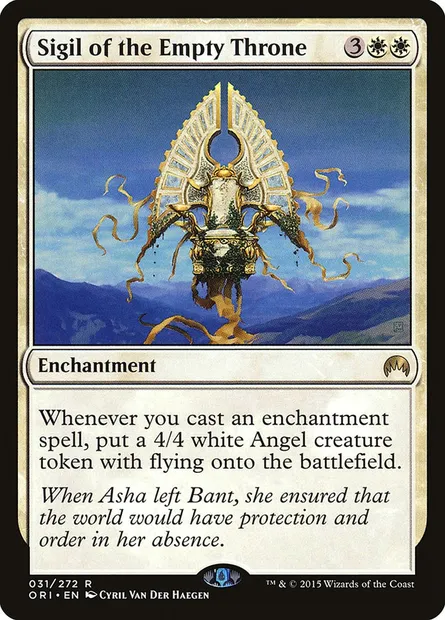 Sigil of the Empty Throne, Magic card ORI 31 — Magic Origins set