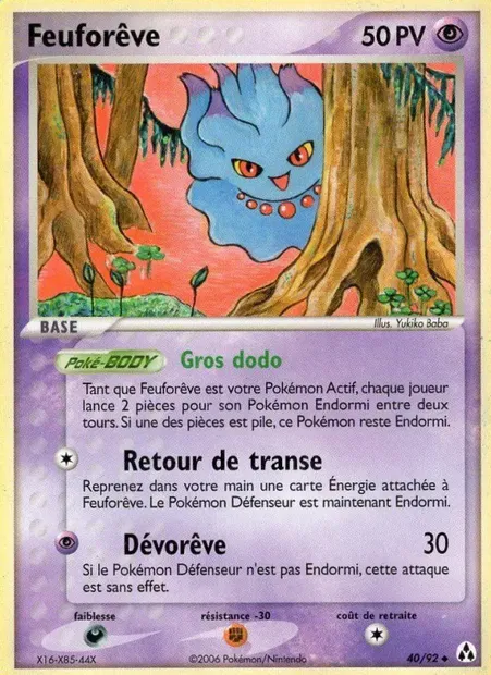 Feuforêve, carte Pokémon LM 40 — extension EX Créateurs de légendes