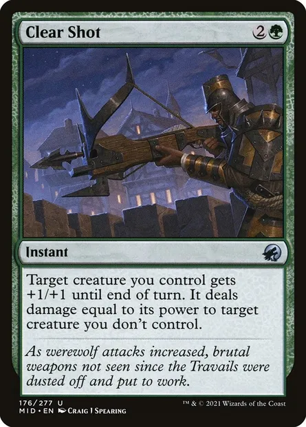Clear Shot, Magic card MID 176 — Innistrad: Midnight Hunt set