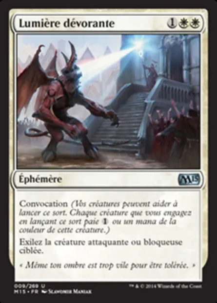 Lumière dévorante, carte Magic M15 9 — extension Magic 2015
