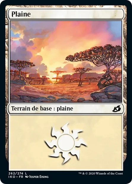 Plaine, carte Magic IKO 262 — extension Ikoria: Lair of Behemoths