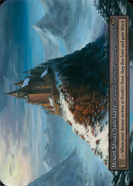 Mount Ussar Sanctuary, Sorcery card GOT 403 — Gothic set