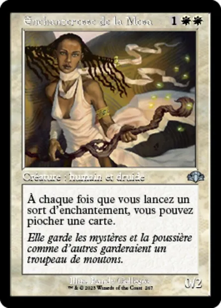 Enchanteresse de la Mesa, carte Magic DMR 267 — extension Dominaria Remastered