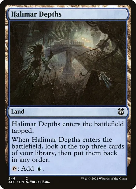 Halimar Depths, Magic card AFC 244 — Forgotten Realms Commander set