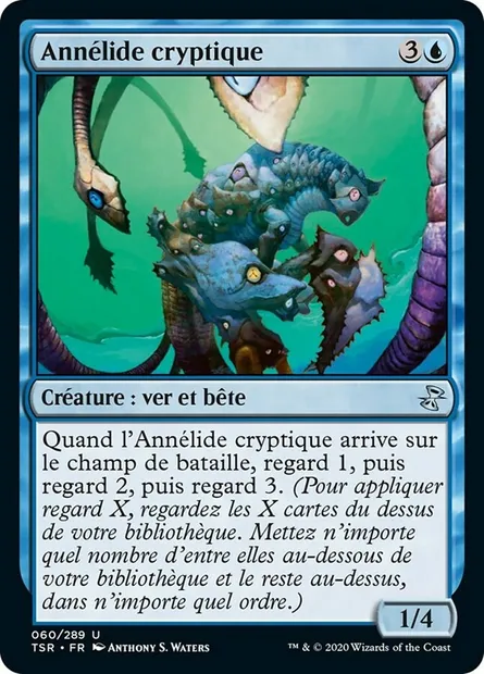Annélide cryptique, carte Magic TSR 60 — extension Spirale Temporelle Remastered