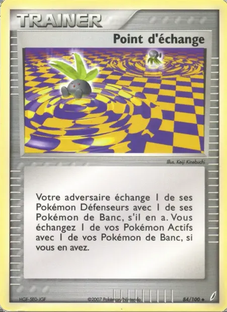 Point d'échange, carte Pokémon CG 84 — extension EX Gardiens de Cristal