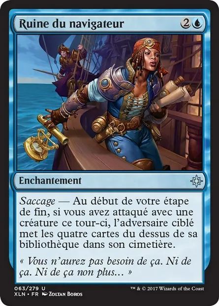 Ruine du navigateur, carte Magic XLN 63 — extension Ixalan