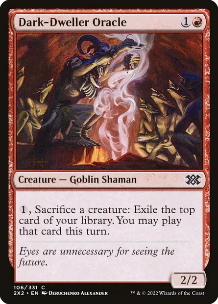 Dark-Dweller Oracle, Magic card 2X2 106 — Double Masters 2022 set