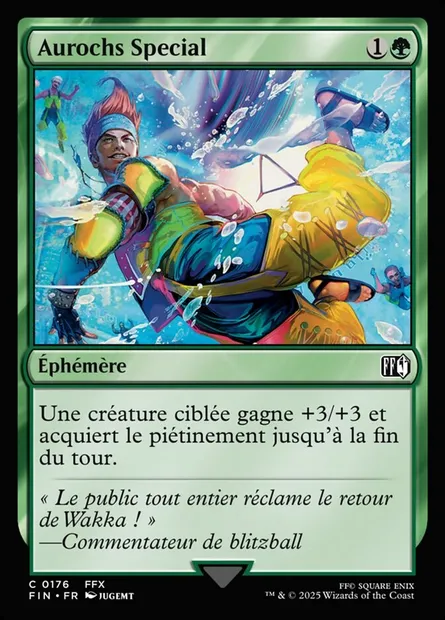 Aurochs spécial, carte Magic FIN 176 — extension Final Fantasy