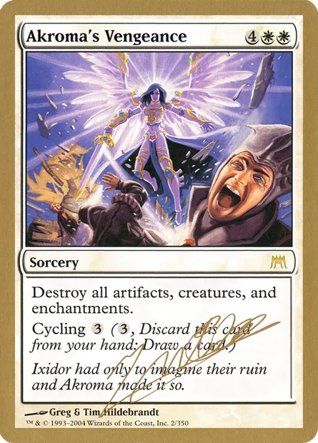 Akroma's Vengeance, Magic card WC04 jn2 — World Championship Decks 2004 set