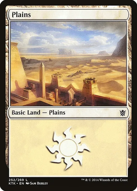 Plains, Magic card KTK 252 — Khans of Tarkir set