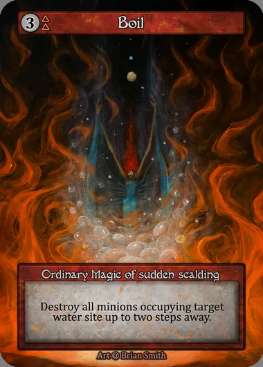Boil, carte Sorcery ALP 195 — extension Alpha