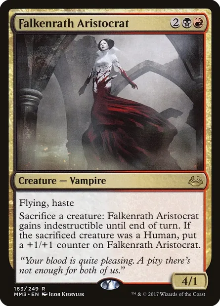 Aristocrate Falkenrath, carte Magic MM3 163 — extension Modern Masters 2017