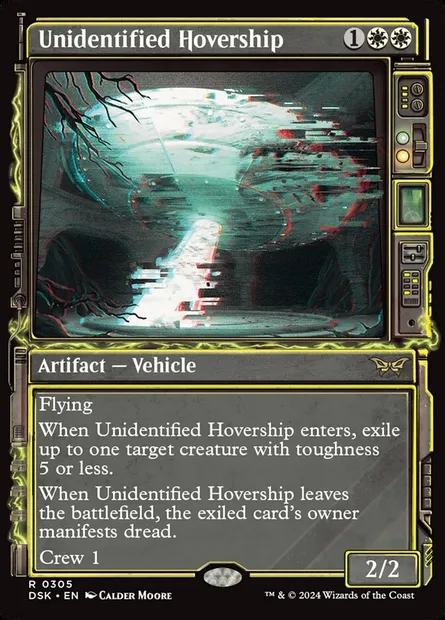 Unidentified Hovership, Magic card DSK 305 — Duskmourn: House of Horror set