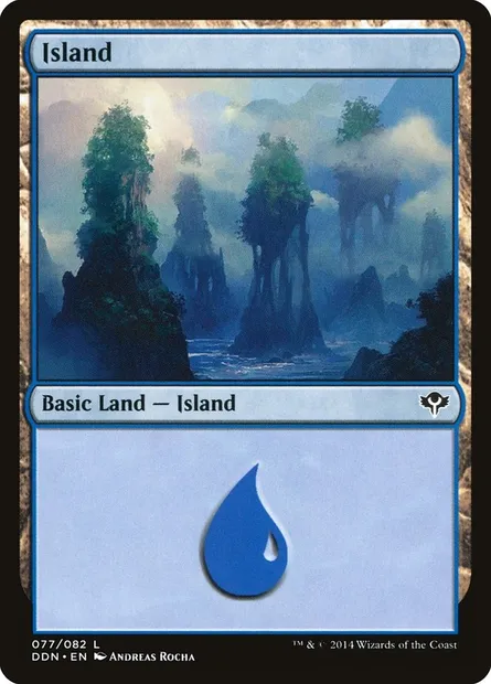 Île, carte Magic DDN 77 — extension Duel Decks: Speed vs. Cunning