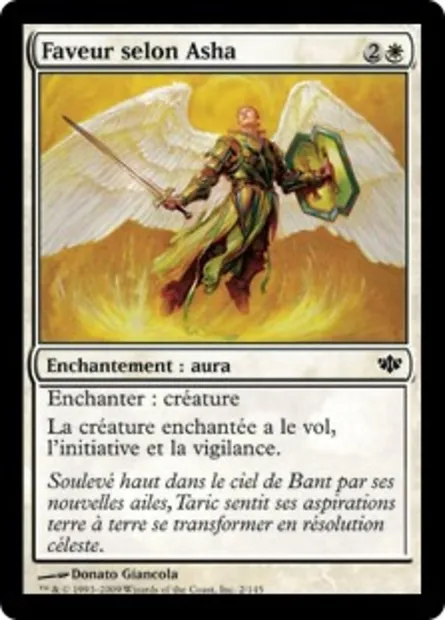 Faveur selon Asha, carte Magic CON 2 — extension Conflux