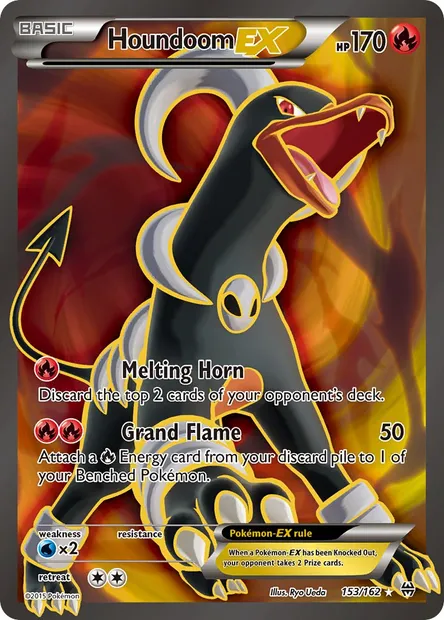 Houndoom EX, Pokémon card BKT 153 — BREAKthrough set