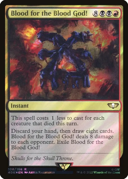 Du sang pour le dieu du Sang !, carte Magic 40K 108★ — extension Warhammer 40,000 Commander