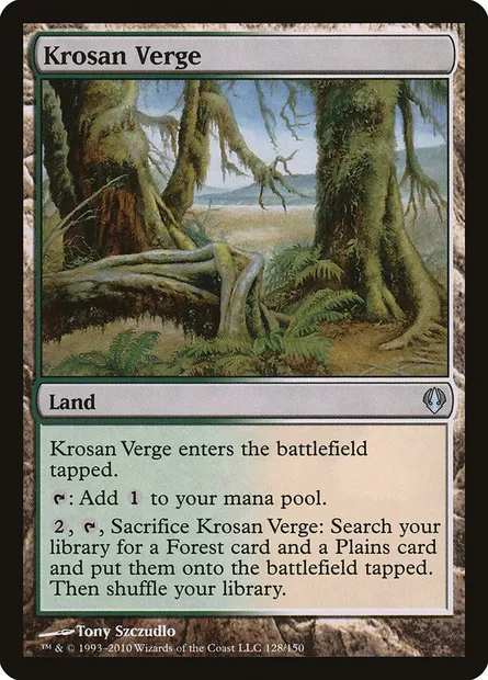 Krosan Verge, Magic card ARC 128 — Archenemy set