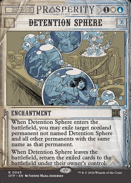 Detention Sphere, Magic card OTP 43 — Breaking News set