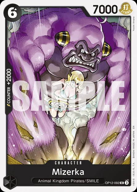 Mizerka, One Piece card OP12-092 — LEGACY OF THE MASTER set