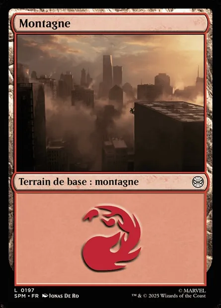 Montagne, carte Magic SPM 197 — extension Marvel's Spider-Man