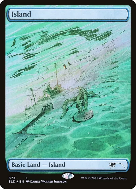Island, Magic card SLD 673 — Secret Lair Drop set