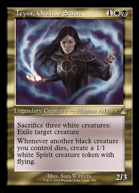 Teysa, Orzhov Scion, Magic card RVR 386 — Ravnica Remastered set