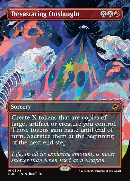 Devastating Onslaught, Magic card EOE 308 — Edge of Eternities set