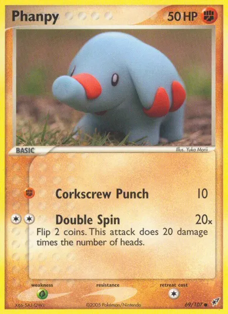 Phanpy, Pokémon card DX 69 — Deoxys set