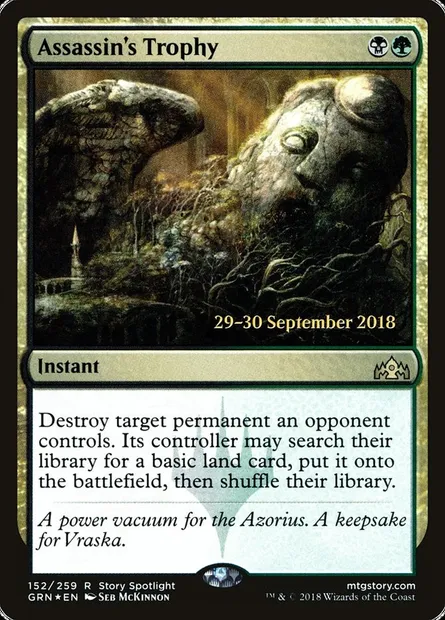 Assassin's Trophy, Magic card PGRN 152s — Guilds of Ravnica Promos set