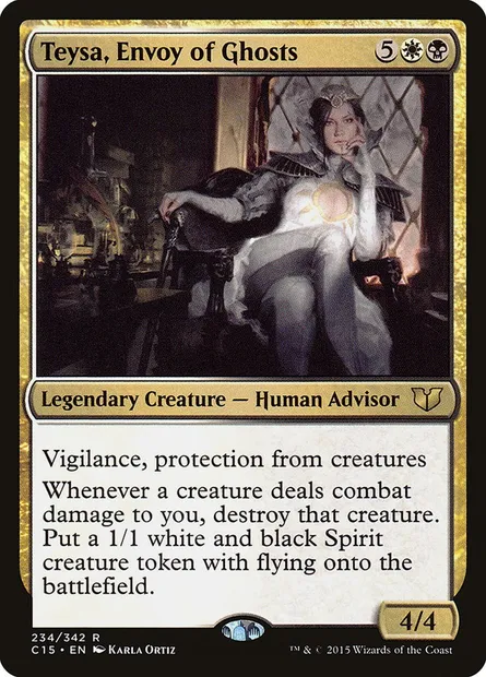 Teysa, Envoy of Ghosts, Magic card C15 234 — Commander 2015 set