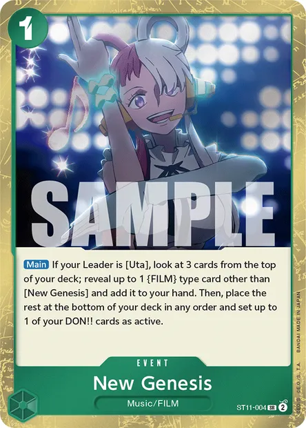 Nouvelle ère, carte One Piece ST11-004 — extension Uta