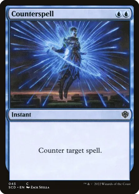 Counterspell, Magic card SCD 45 — Starter Commander Decks set