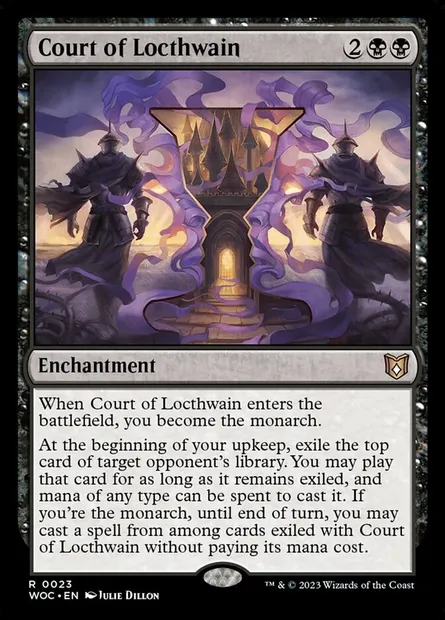Court of Locthwain, Magic card WOC 23 — Wilds of Eldraine Commander set