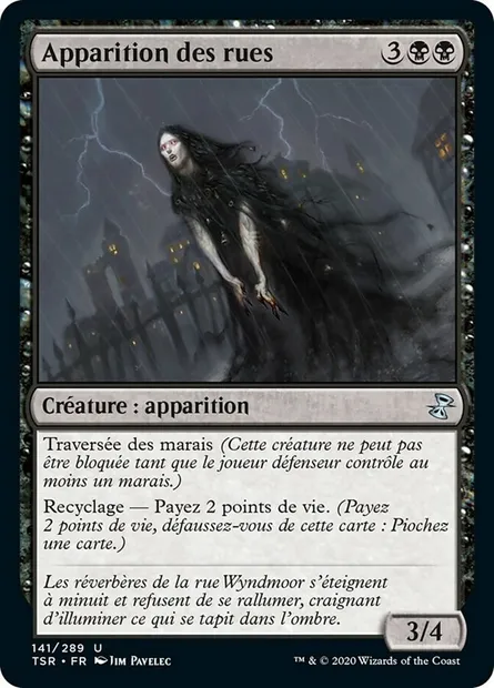 Apparition des rues, carte Magic TSR 141 — extension Spirale Temporelle Remastered