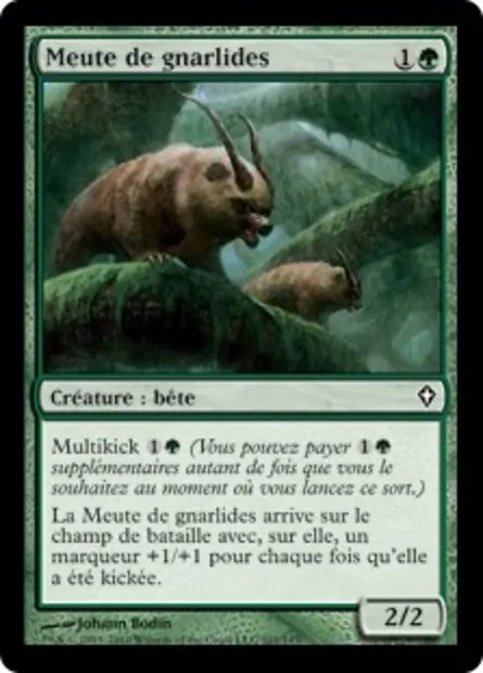 Meute de gnarlides, carte Magic WWK 101 — extension Worldwake