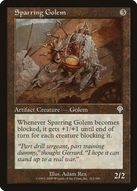 Sparring Golem, Magic card INV 312 — Invasion set
