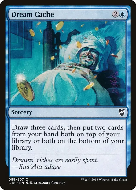 Dream Cache, Magic card C18 88 — Commander 2018 set
