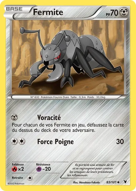Fermite, carte Pokémon NVI 83 — extension Nobles Victoires