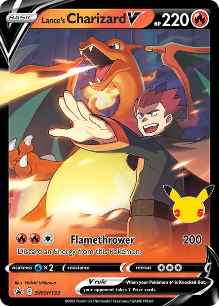 Lance's Charizard V, Pokémon card SWSH 133 — SWSH Black Star Promos set