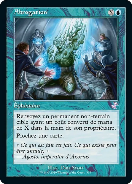 Abrogation, carte Magic TSR 317 — extension Spirale Temporelle Remastered
