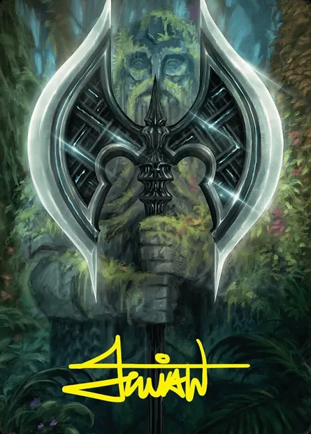 Leyline Axe // Leyline Axe, carte Magic AFDN 49 — extension Foundations Art Series