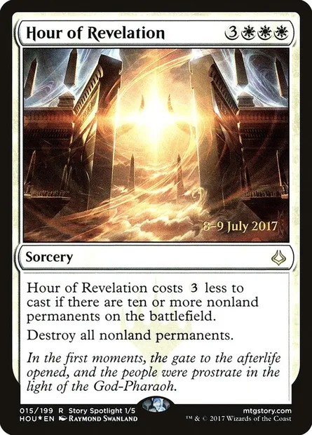 L'Âge de la Révélation, carte Magic PHOU 15s — extension Hour of Devastation Promos