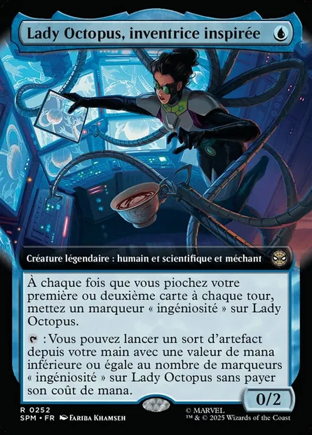 Lady Octopus, inventrice inspirée, carte Magic SPM 252 — extension Marvel's Spider-Man