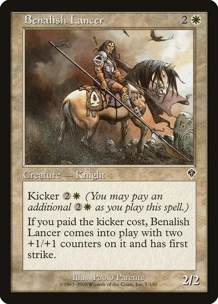 Lancier bénalian, carte Magic INV 7 — extension Invasion