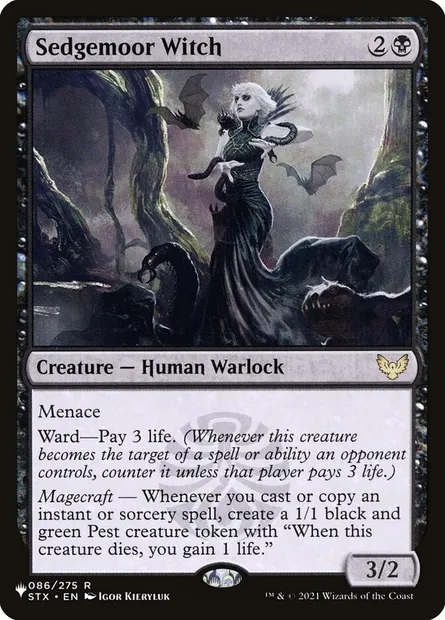 Sedgemoor Witch, Magic card PLST STX-86 — The List set