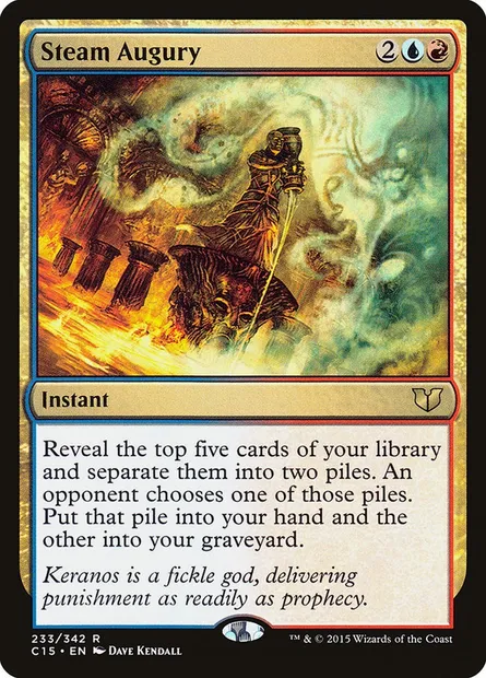 Steam Augury, Magic card C15 233 — Commander 2015 set