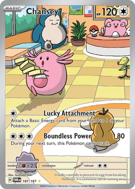 Chansey, Pokémon card TWM 187 — Twilight Masquerade set